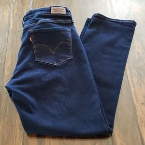 Levi's mid rise skinny jeans